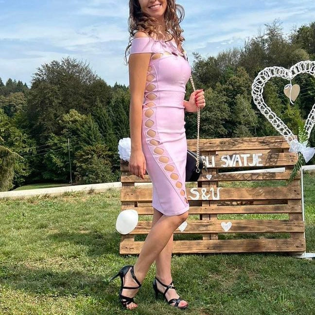 Bandage obleka Dinna