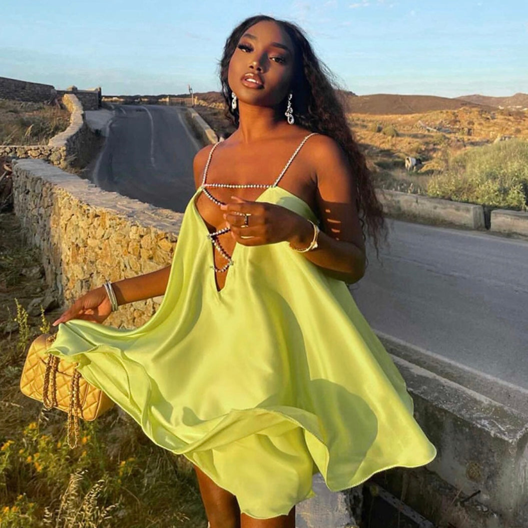 Silky obleka Diamante