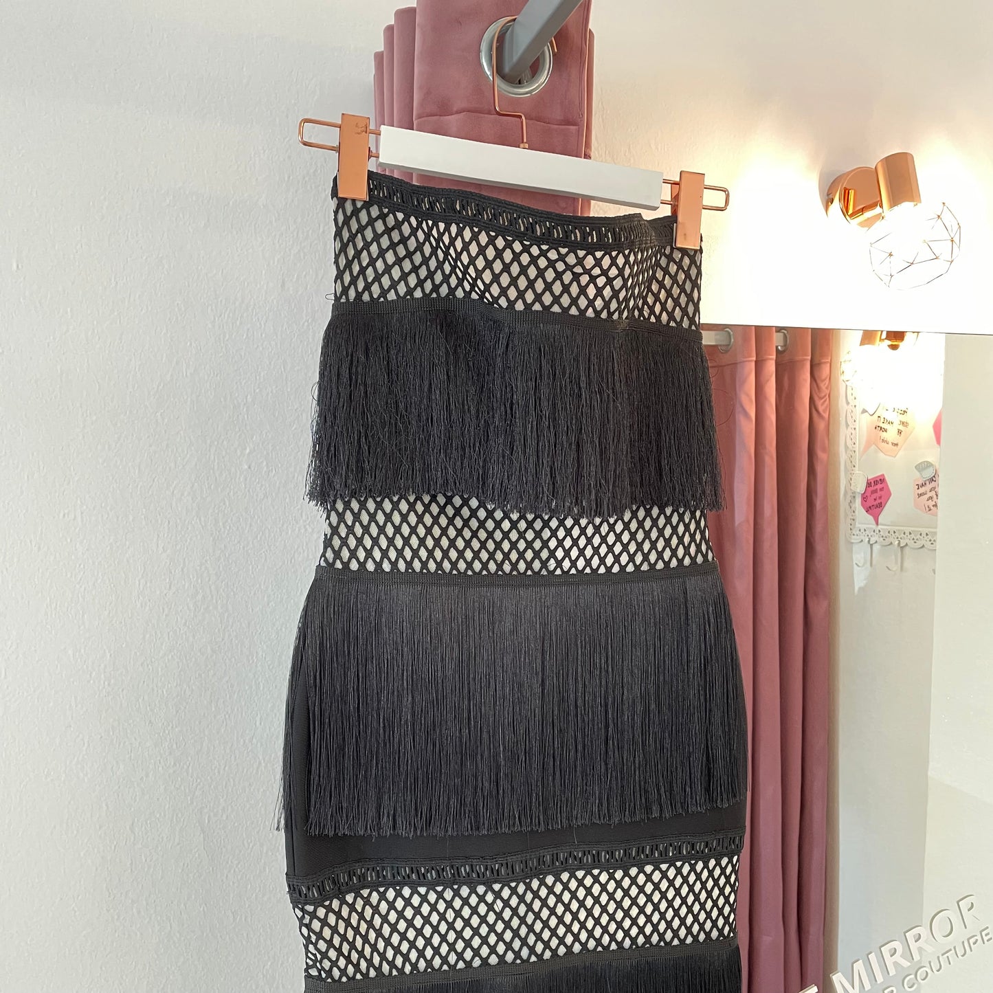 Bandage obleka z resicami Bailey