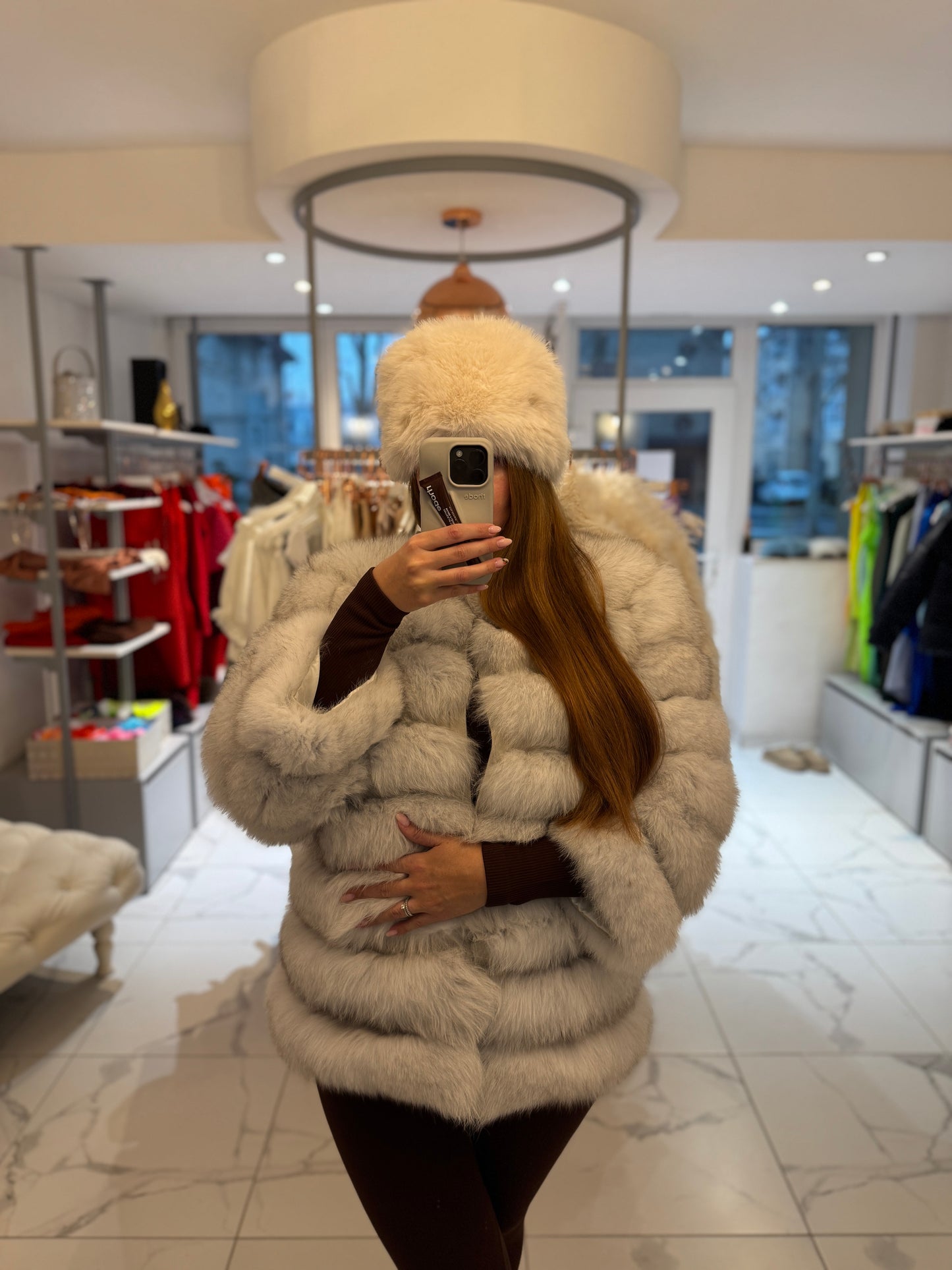 Krznena jakna 4v1 Silver Fox