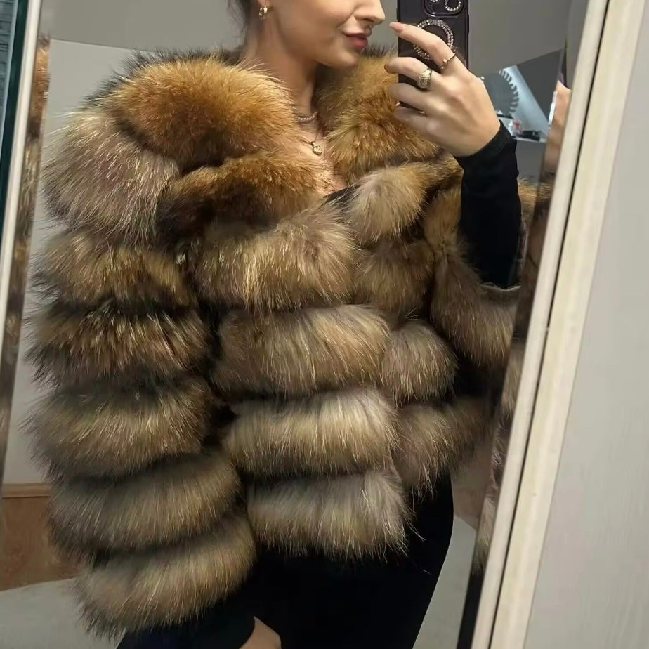 Krznena jakna 4v1 Brown Teddy