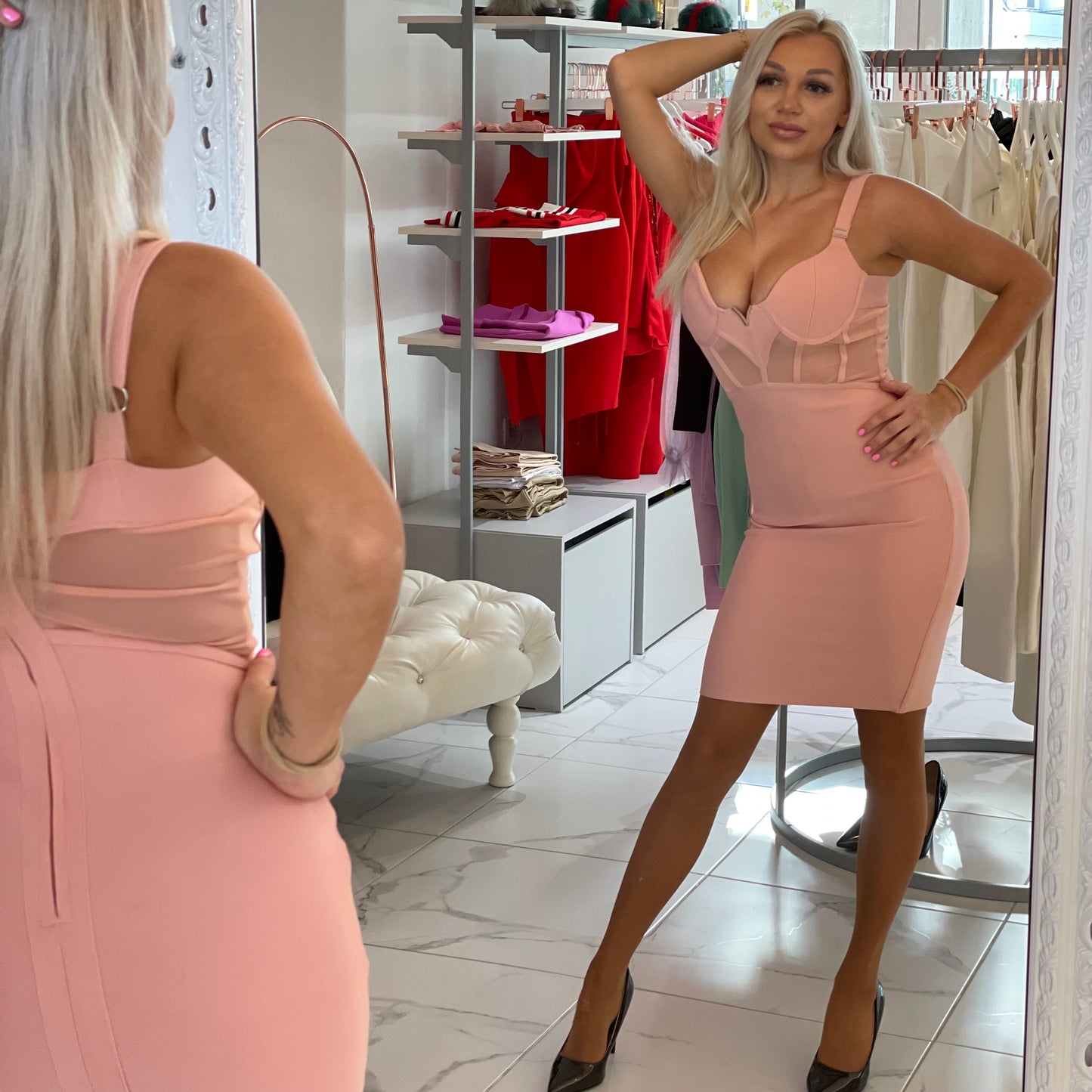 Bandage obleka Jennifer