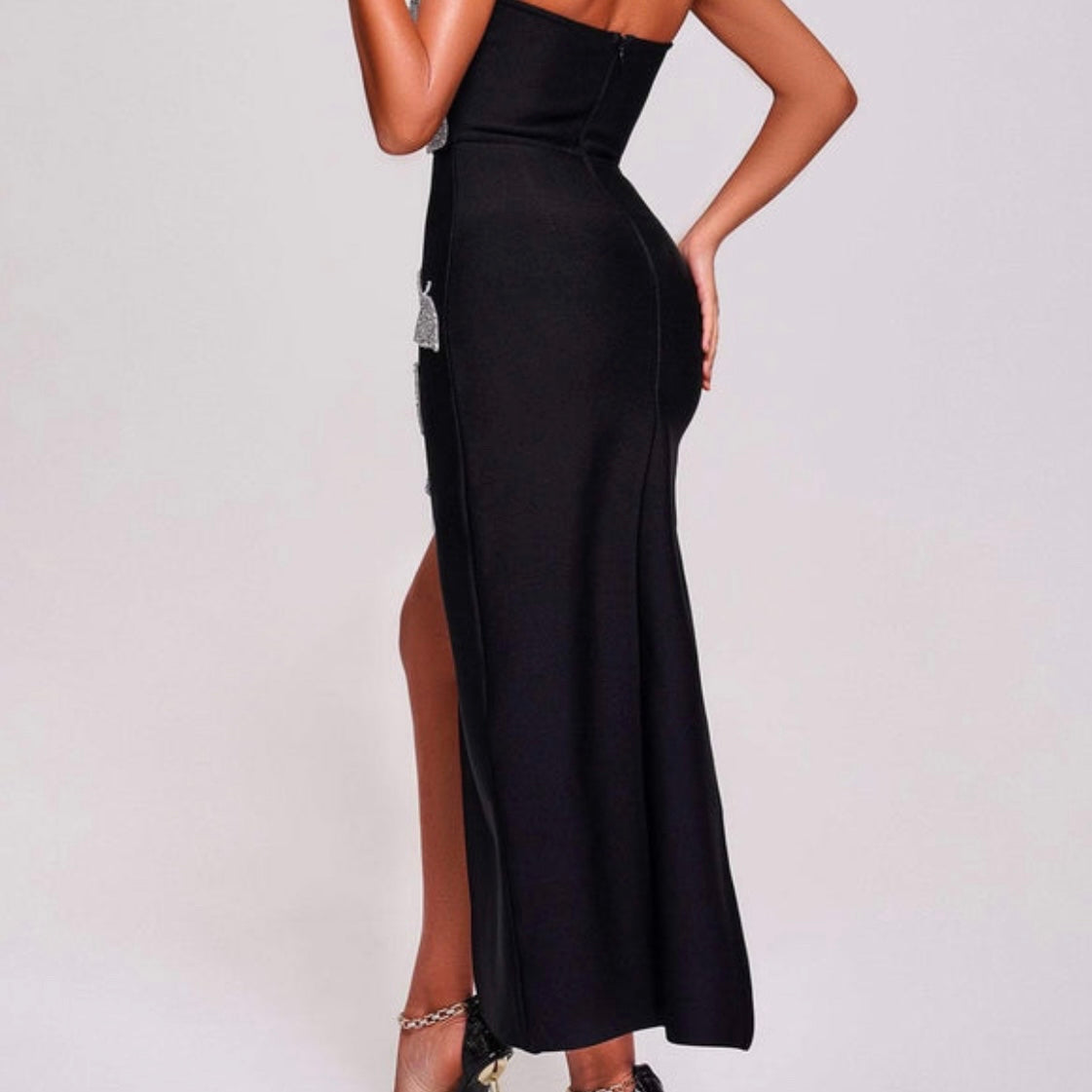 Dolga bandage obleka Beyonce