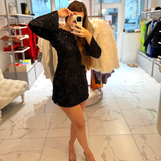 Bleščeča obleka Bow