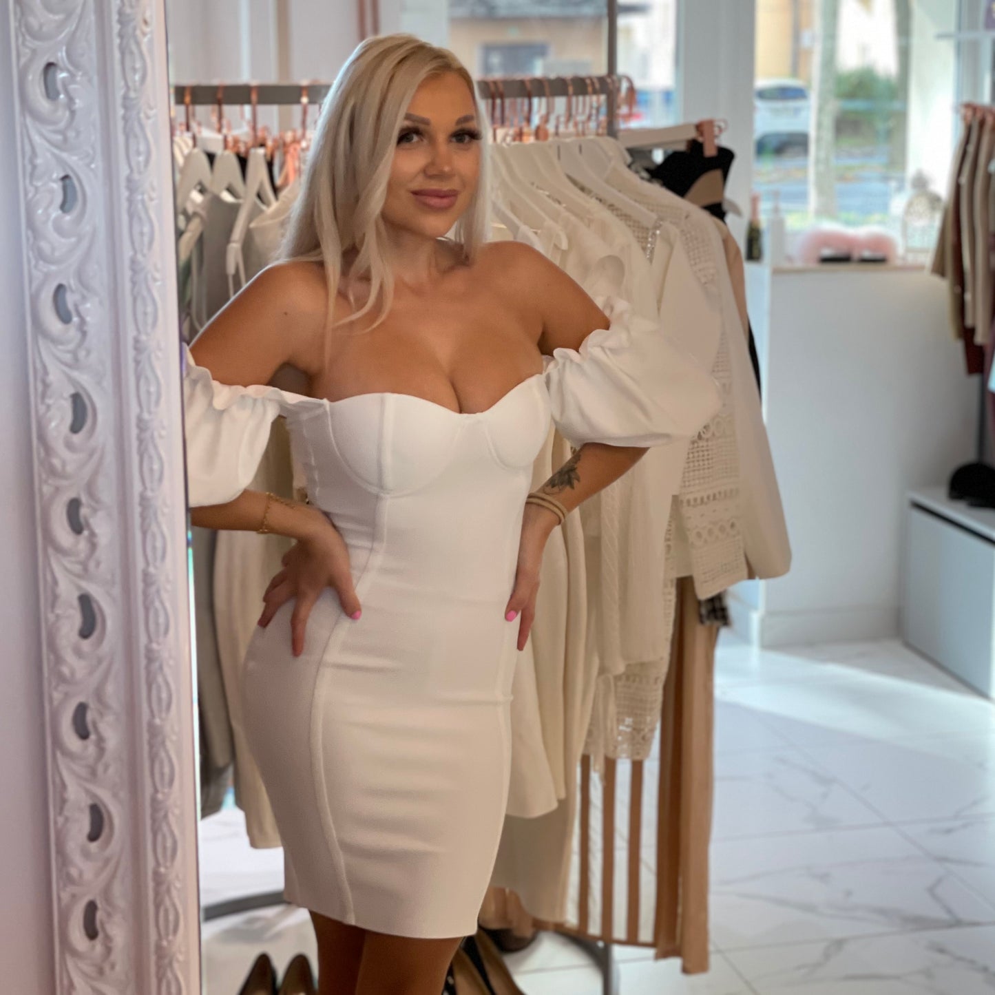 Bandage obleka Amelia