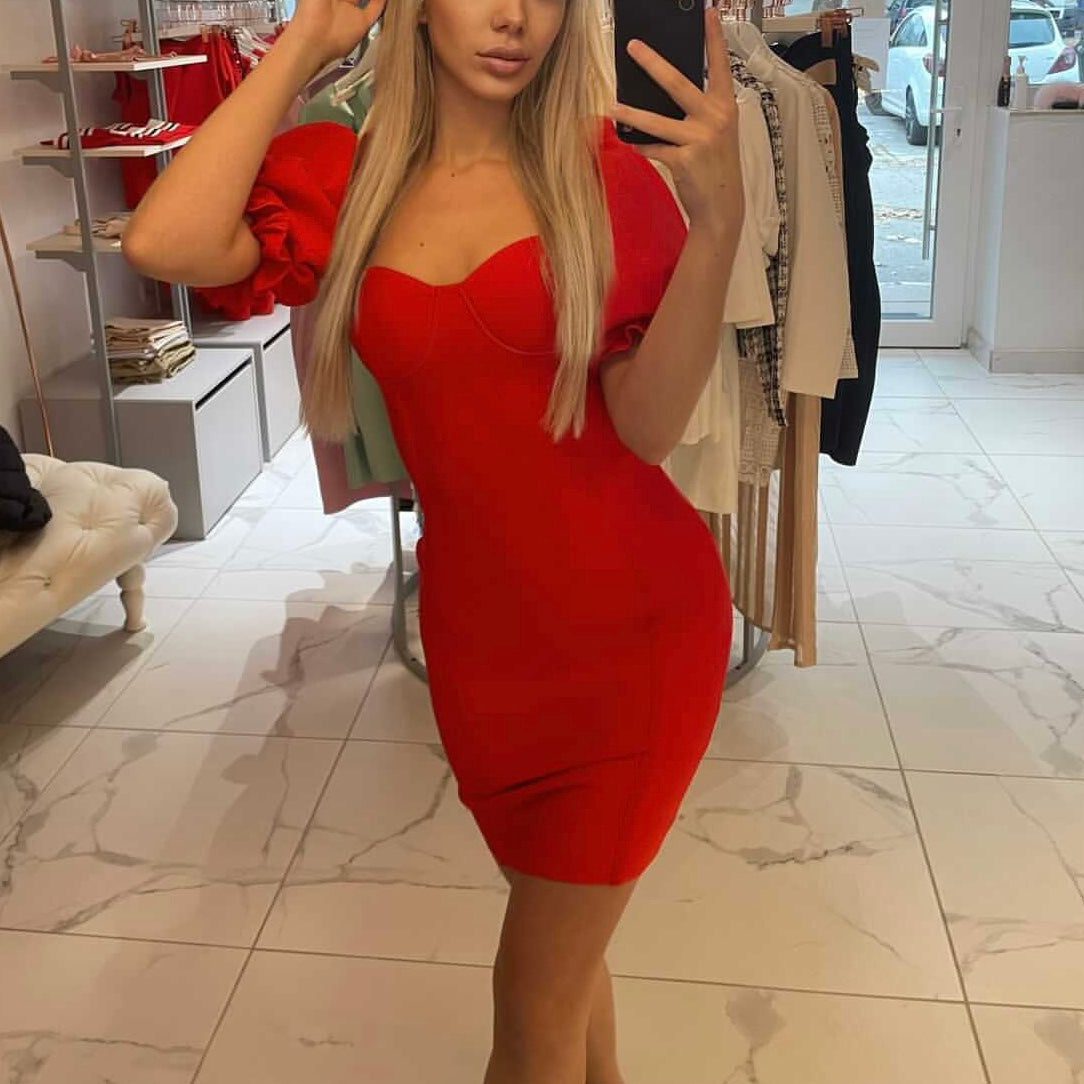 Bandage obleka Amelia