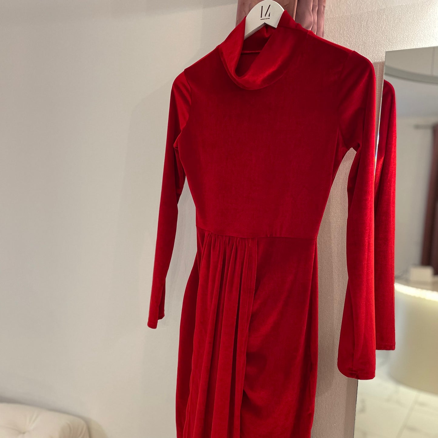 Velvet obleka Satina