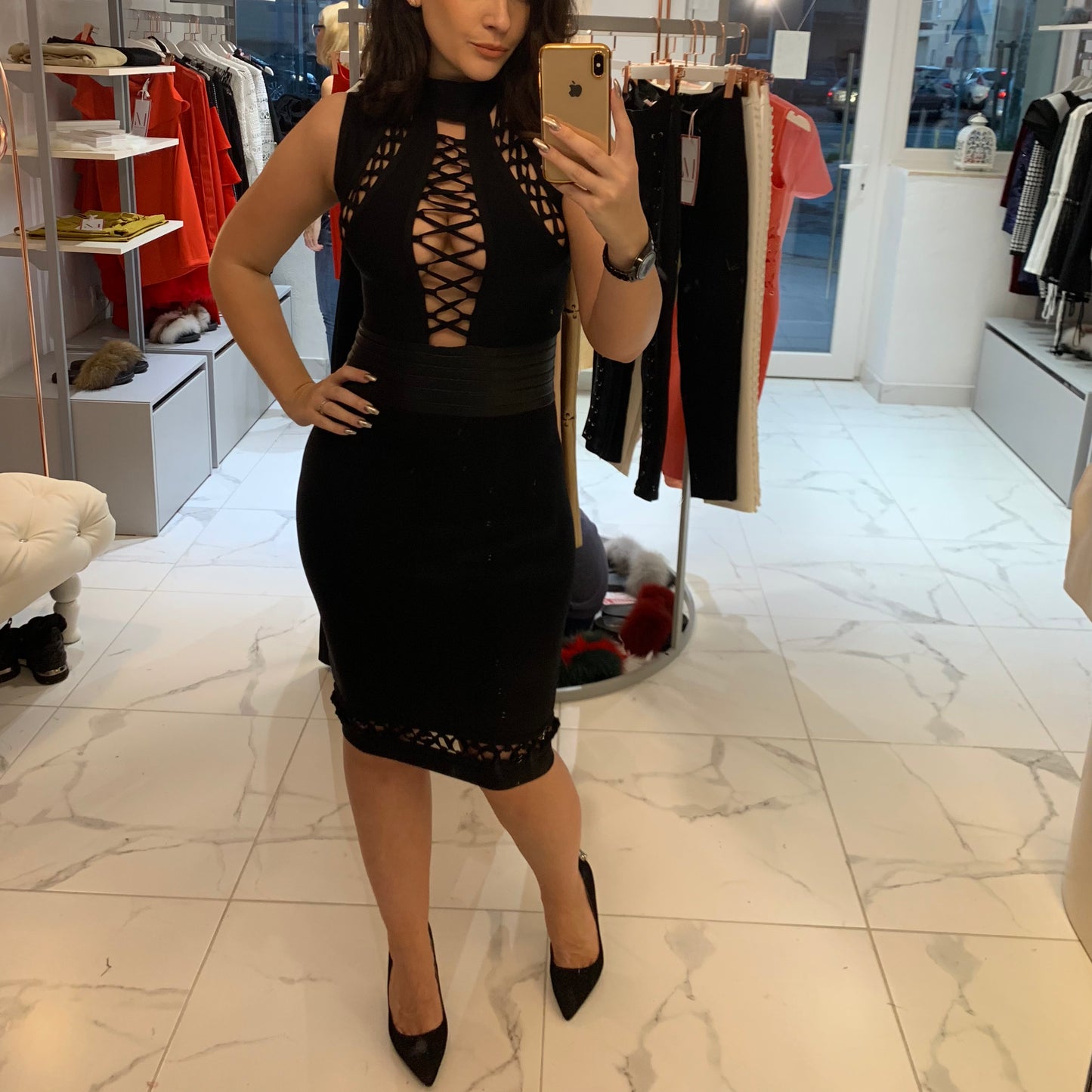 Bandage obleka Angelina